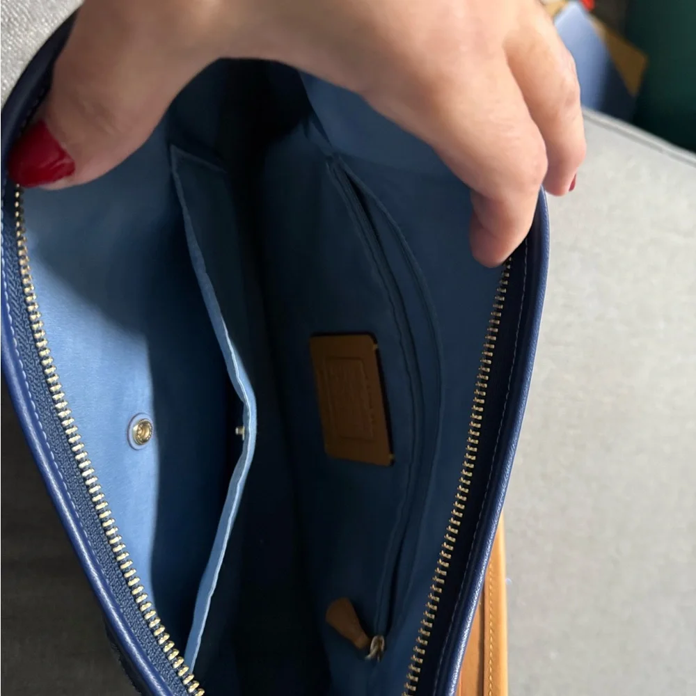 Coach Small Laurel Denim Satchel - Picture 5 of 6